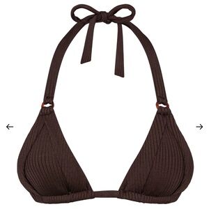 Monday Swimwear- Morocco Top - Espresso Wide Rib / S